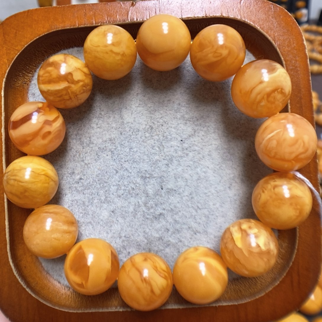 蜜蜡手串未镶嵌蜜蜡