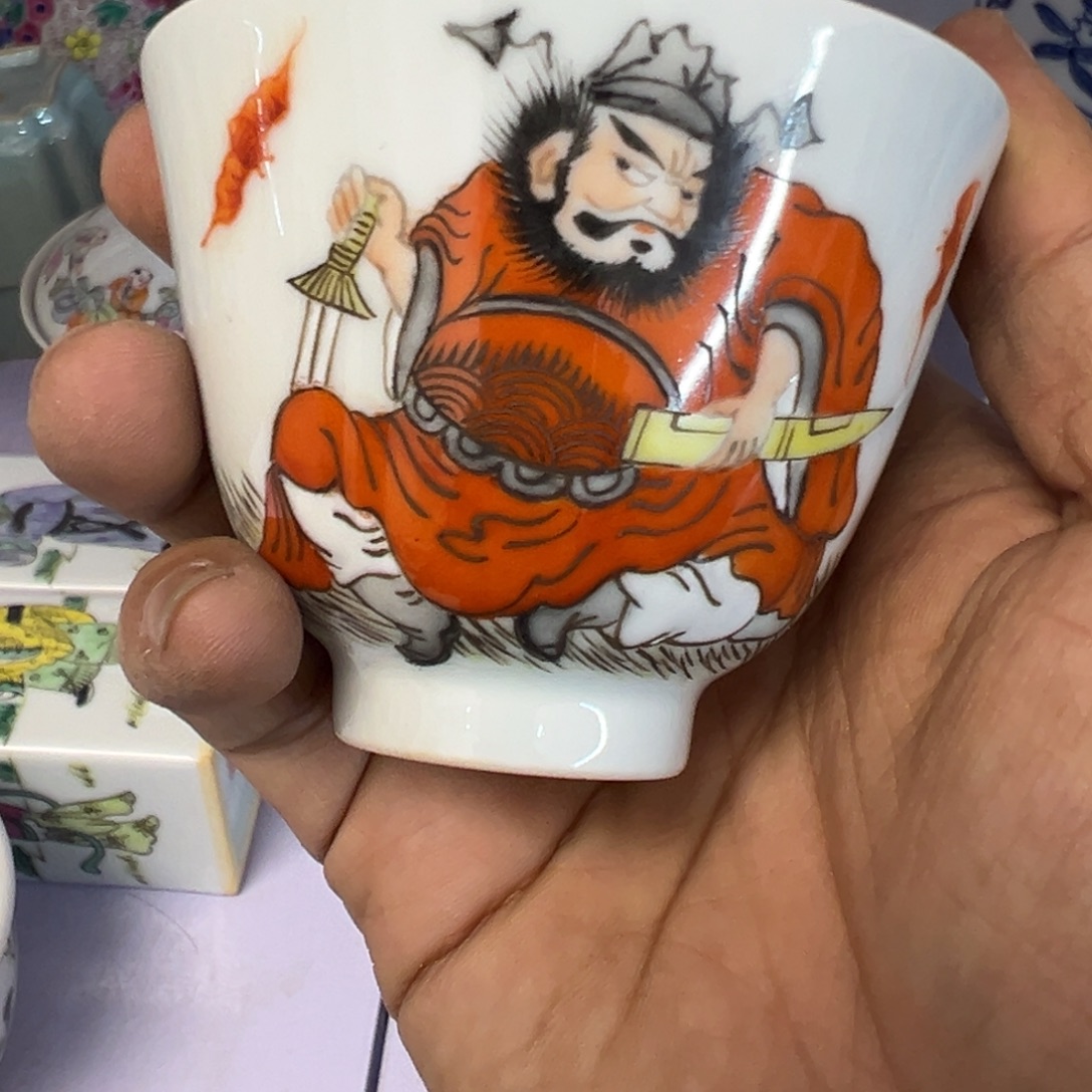 鸿***牛瓷片瓷器摆件、茶室雅器