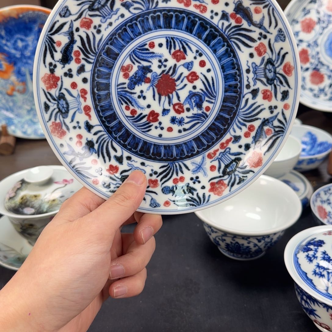 杯山***身景德镇手工手绘陶瓷