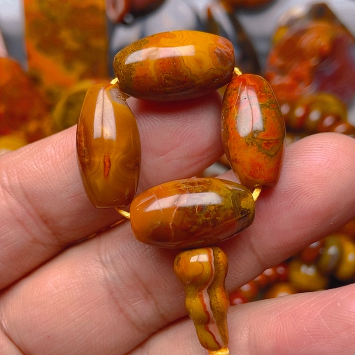 玛瑙/玉髓未镶嵌吊坠