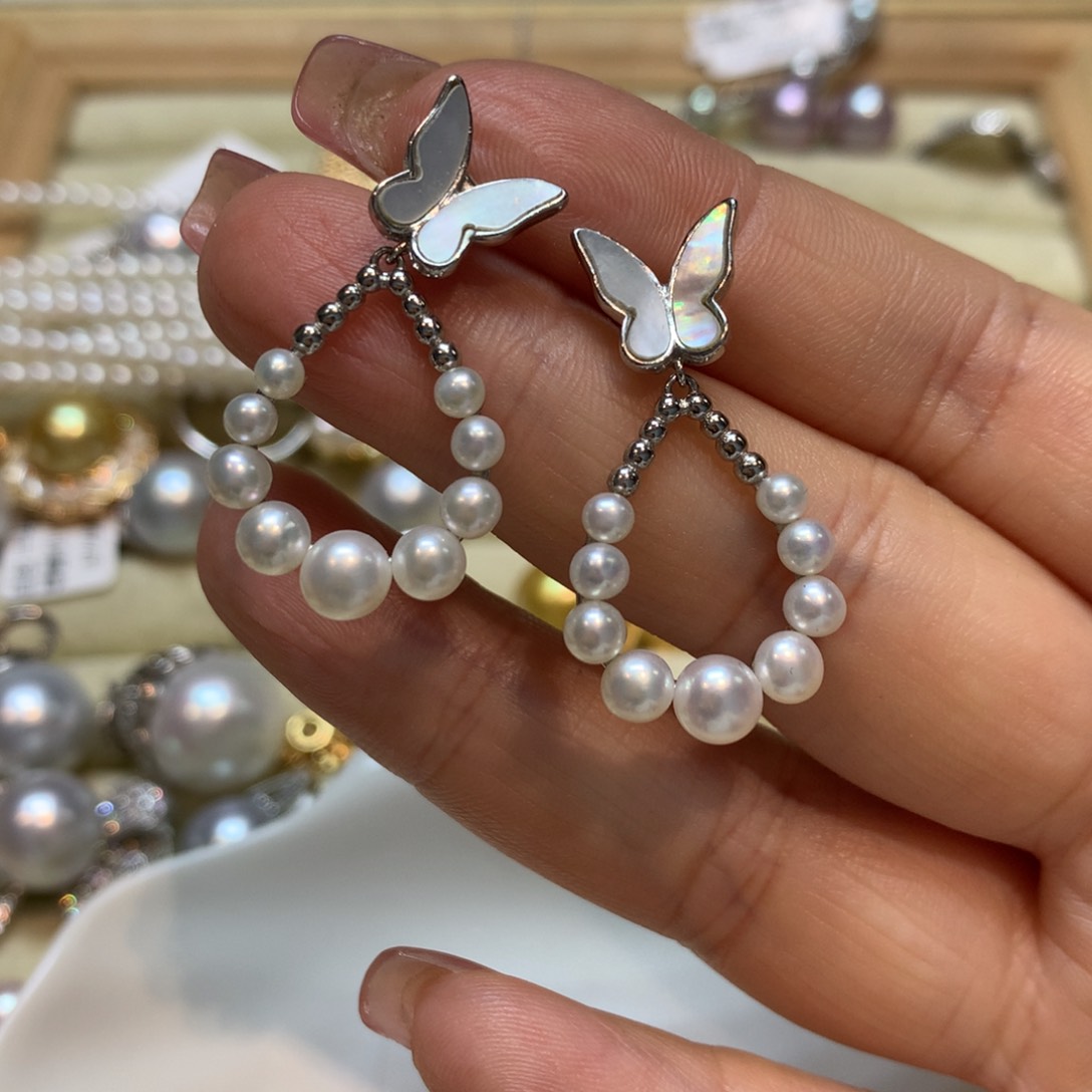 淡水珍珠耳饰未镶嵌