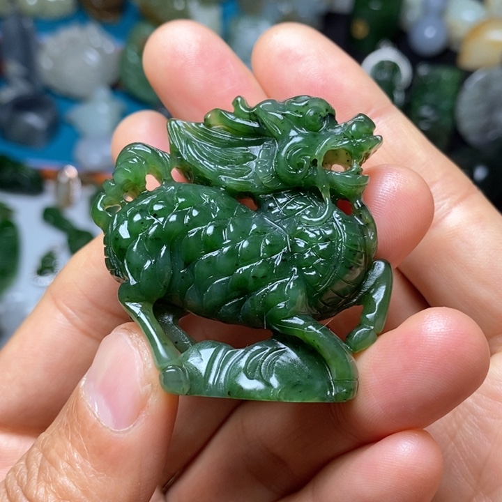 和田玉（碧玉）未镶嵌项链