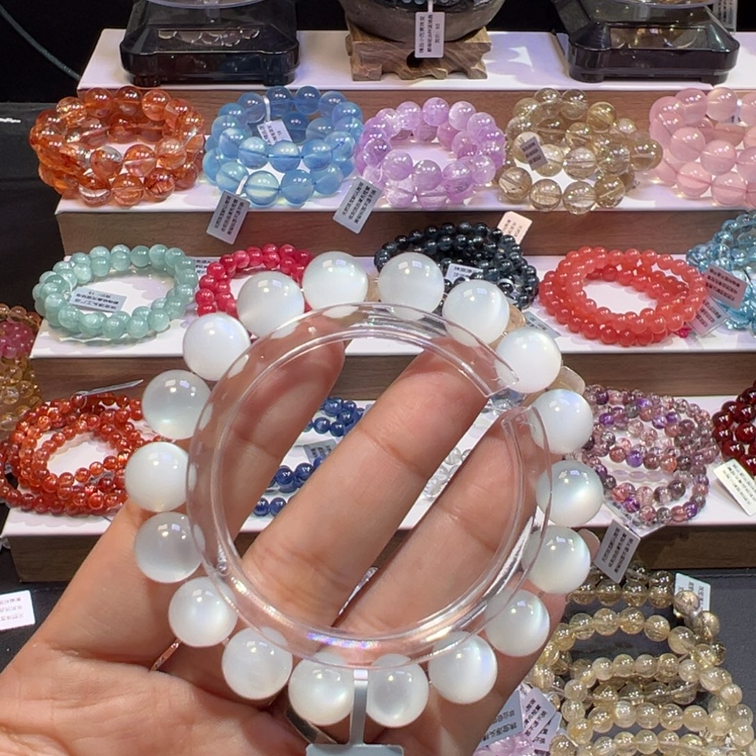 手串未镶嵌长石天花板高货白月光10.8mm