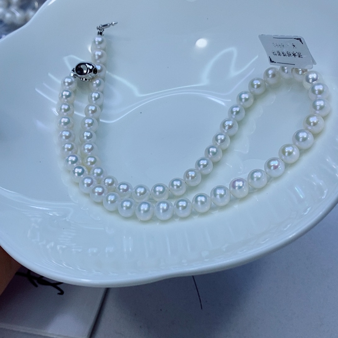 淡水珍珠颈饰银S925镶嵌