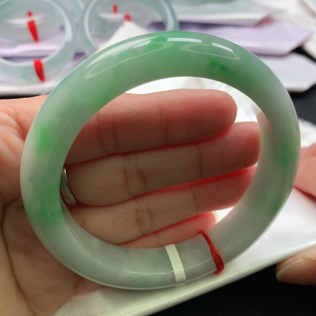 翡翠手镯未镶嵌布***喵缅甸59.60