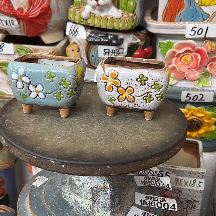 粗陶材质多肉花盆