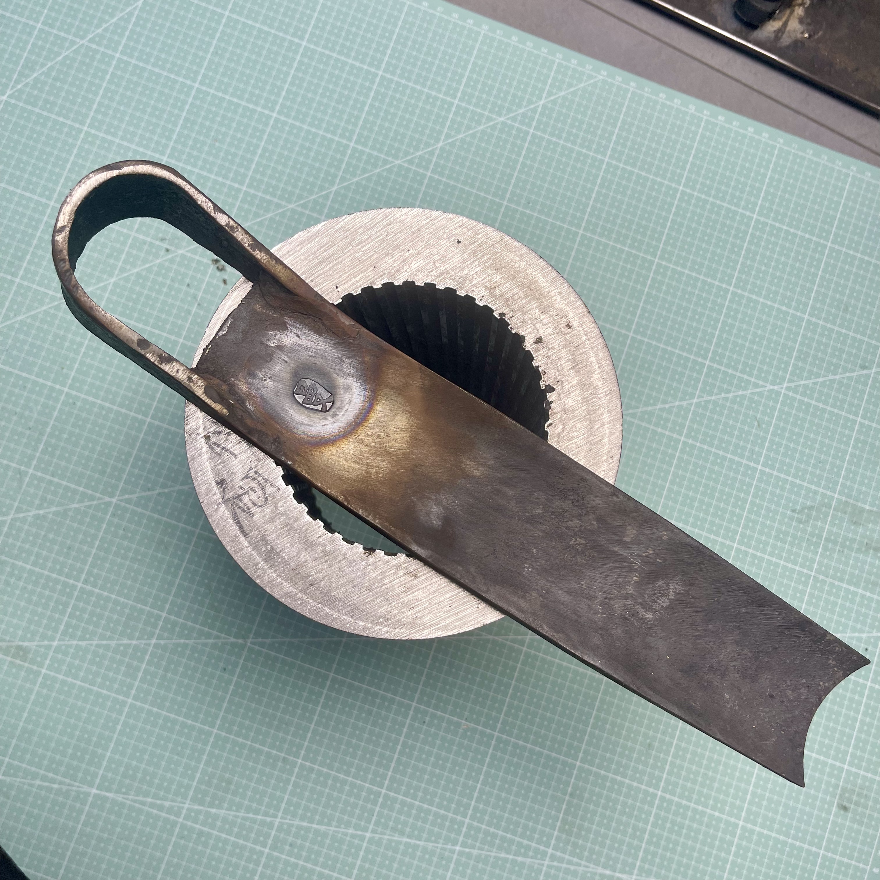 炮管钢手工锻打挖笋锄头不带木柄经济款适用园艺开山种菜