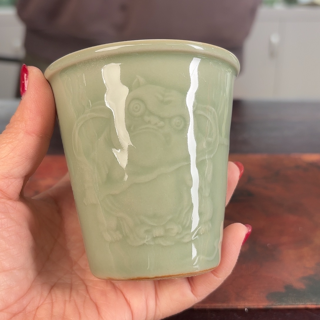 龙泉云间青瓷小米茶器