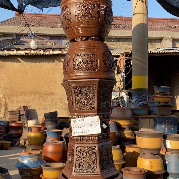 紫砂花盆开工大吉开工大吉