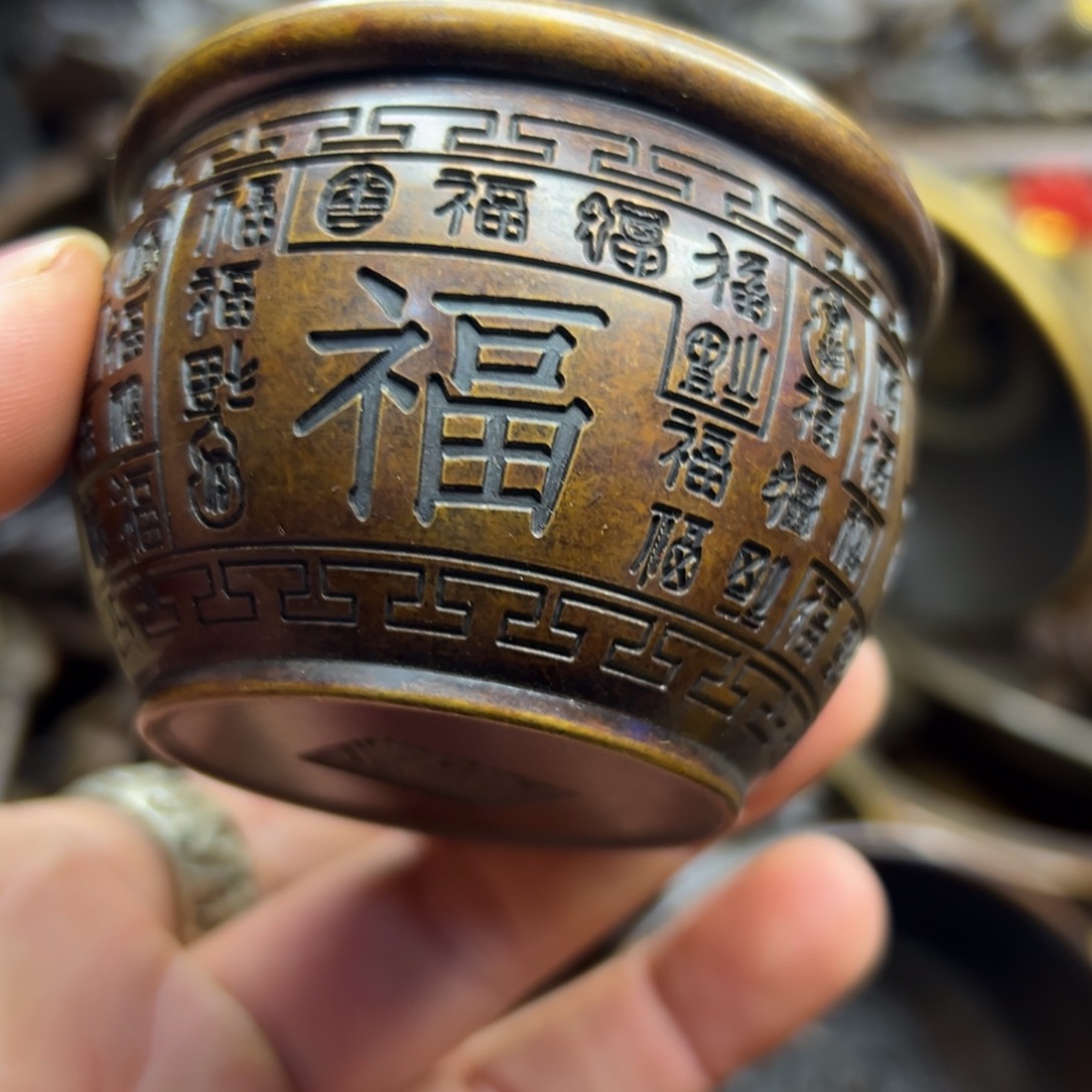 铜摆件欢迎欢迎你