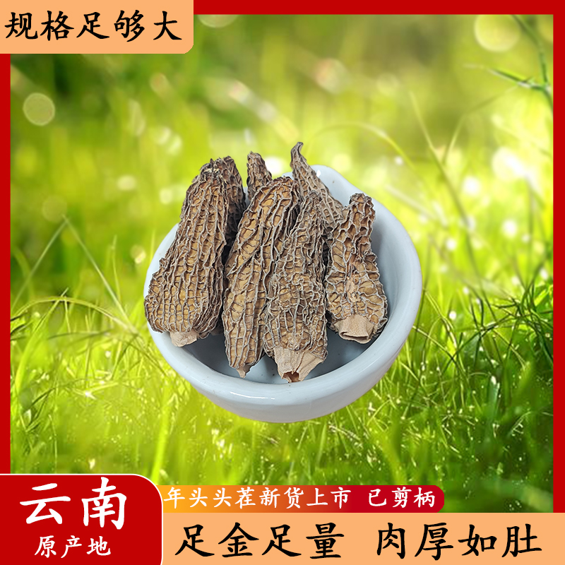 云南头茬厚肉羊肚菌干货营养美味煲汤炖汤食材