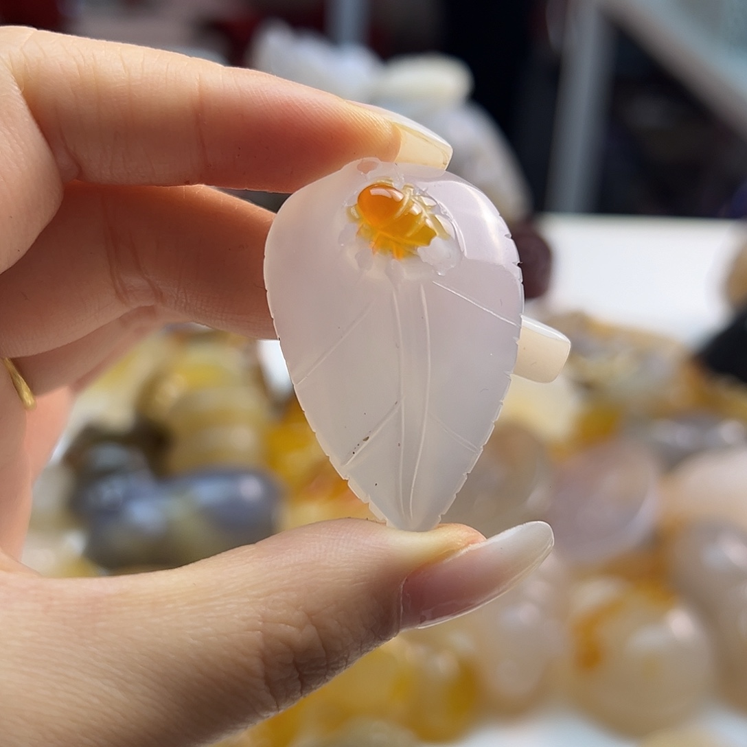 玛瑙/玉髓未镶嵌吊坠(不含链)