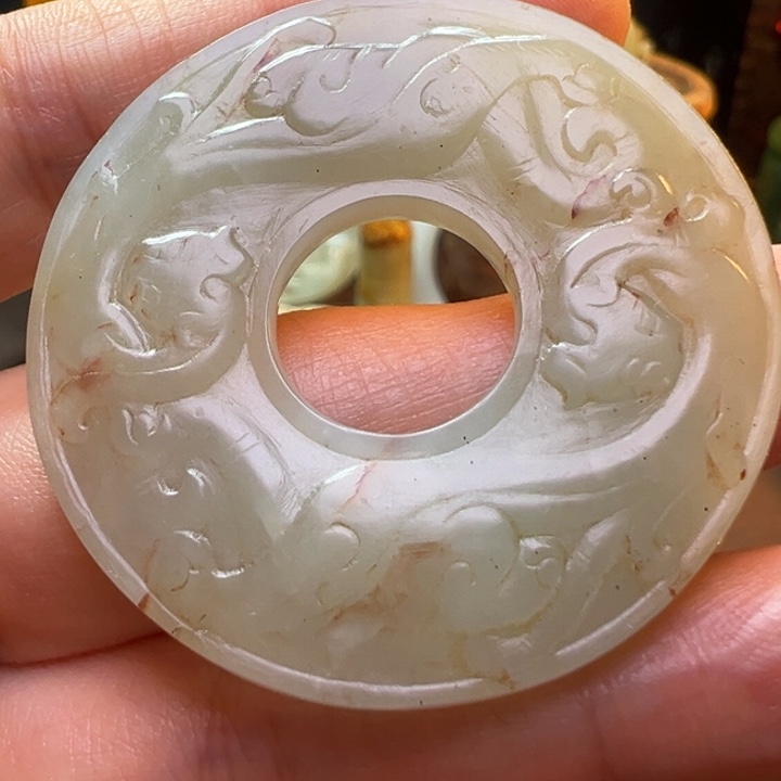 和田玉（糖玉）颈饰未镶嵌猎**击