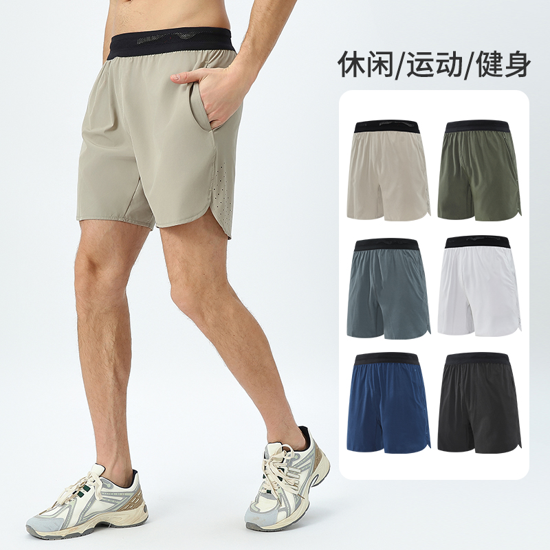 运动短裤男士夏季薄款宽松休闲工装五分裤健身训练跑步运动裤子女