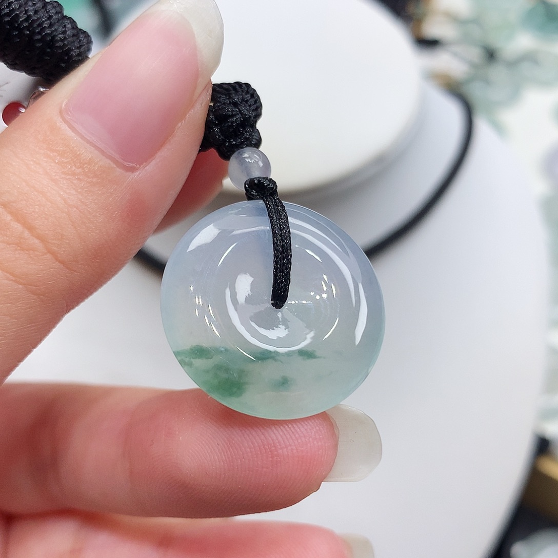 翡翠未镶嵌胸饰翡翠27，22.1/4.8