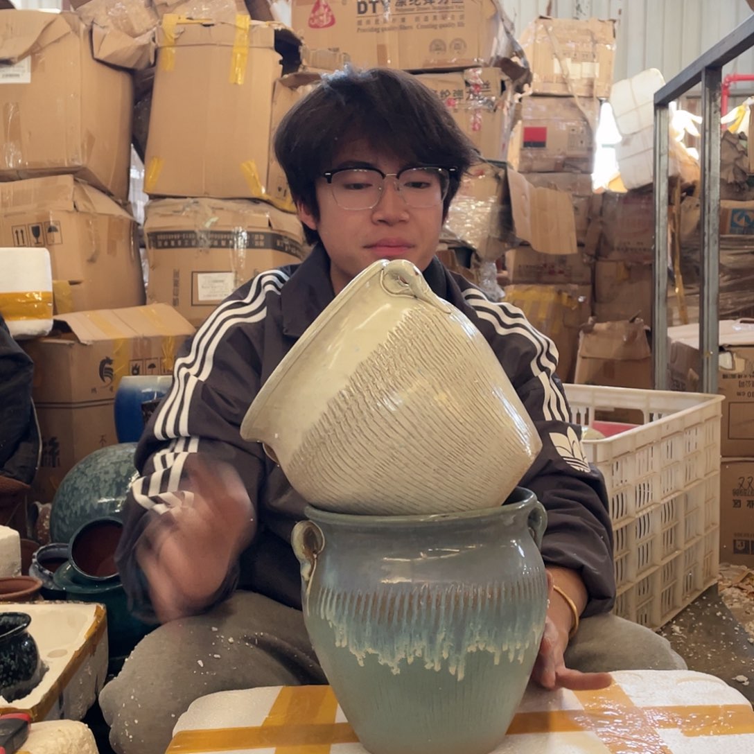 红陶宜兴紫砂花盆