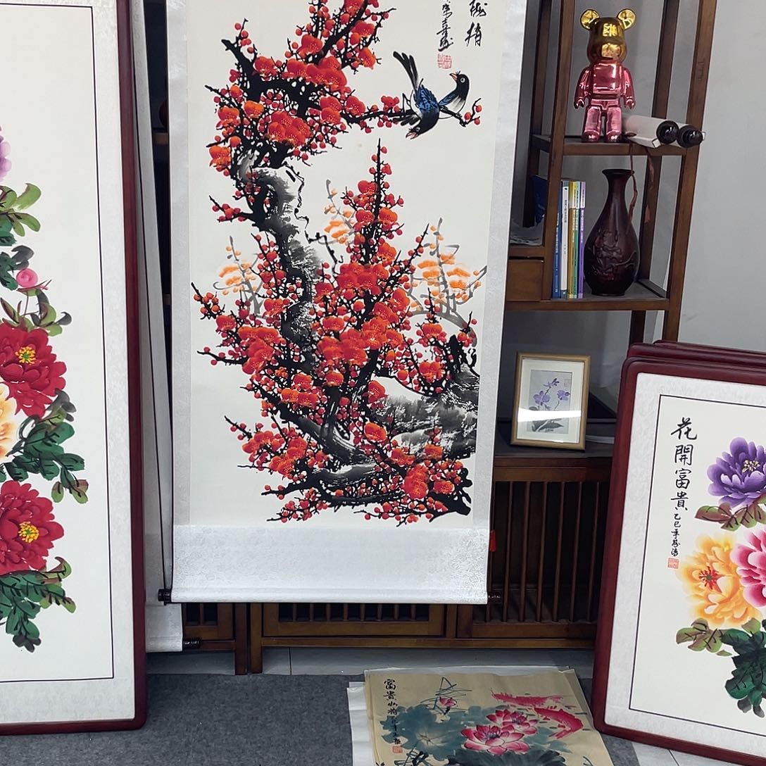 国画国画作品书法作品原稿梅花福利