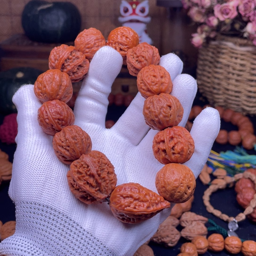 蓝***胖文玩核桃吊坠秋子