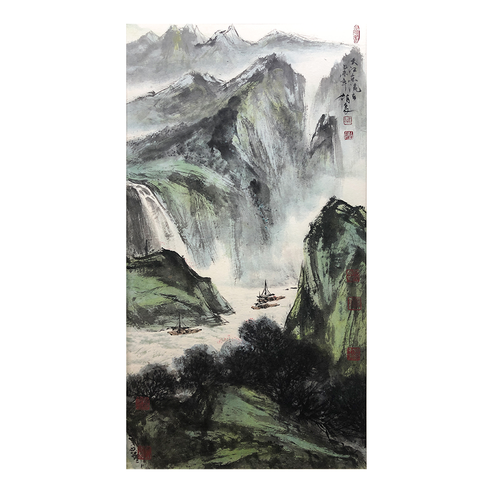 臧伯良老师精选山水作品——————————————客厅玄关挂画