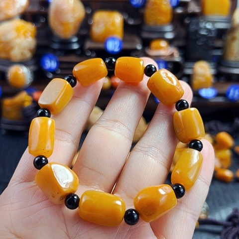 田黄石ღ****田黄石手串