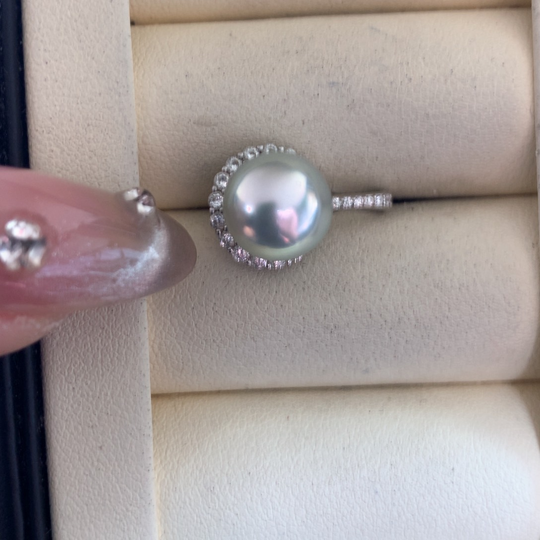 海水珍珠颈饰银S925镶嵌