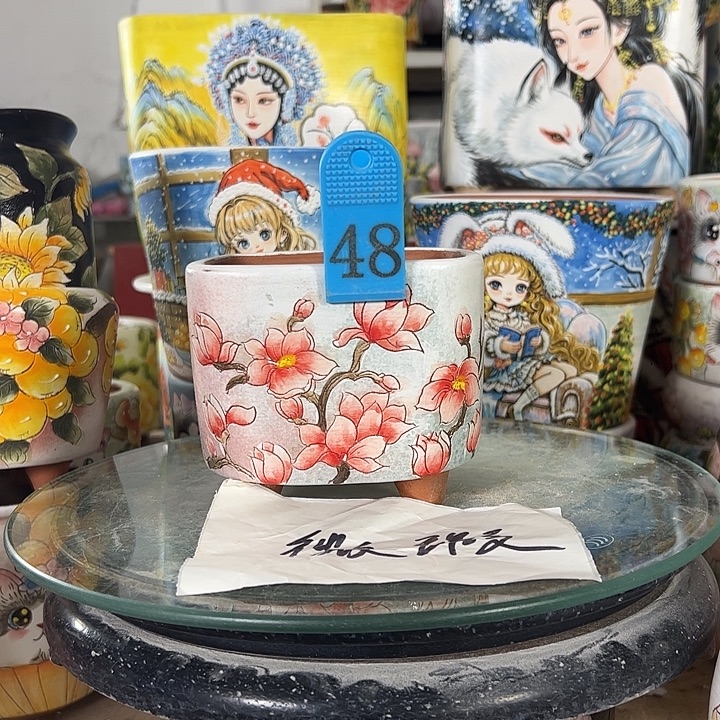 景德镇手绘花盆性价比超高