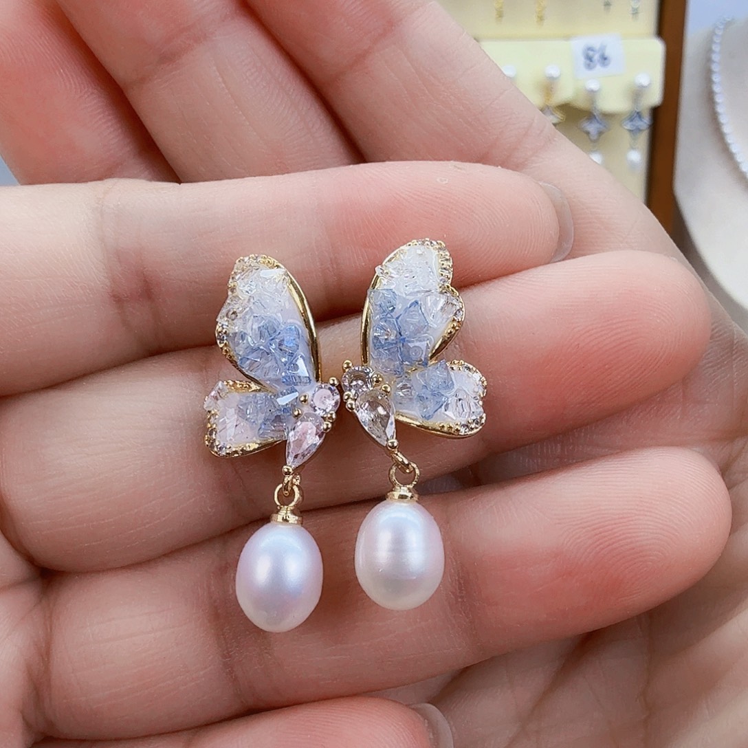 淡水珍珠耳饰未镶嵌