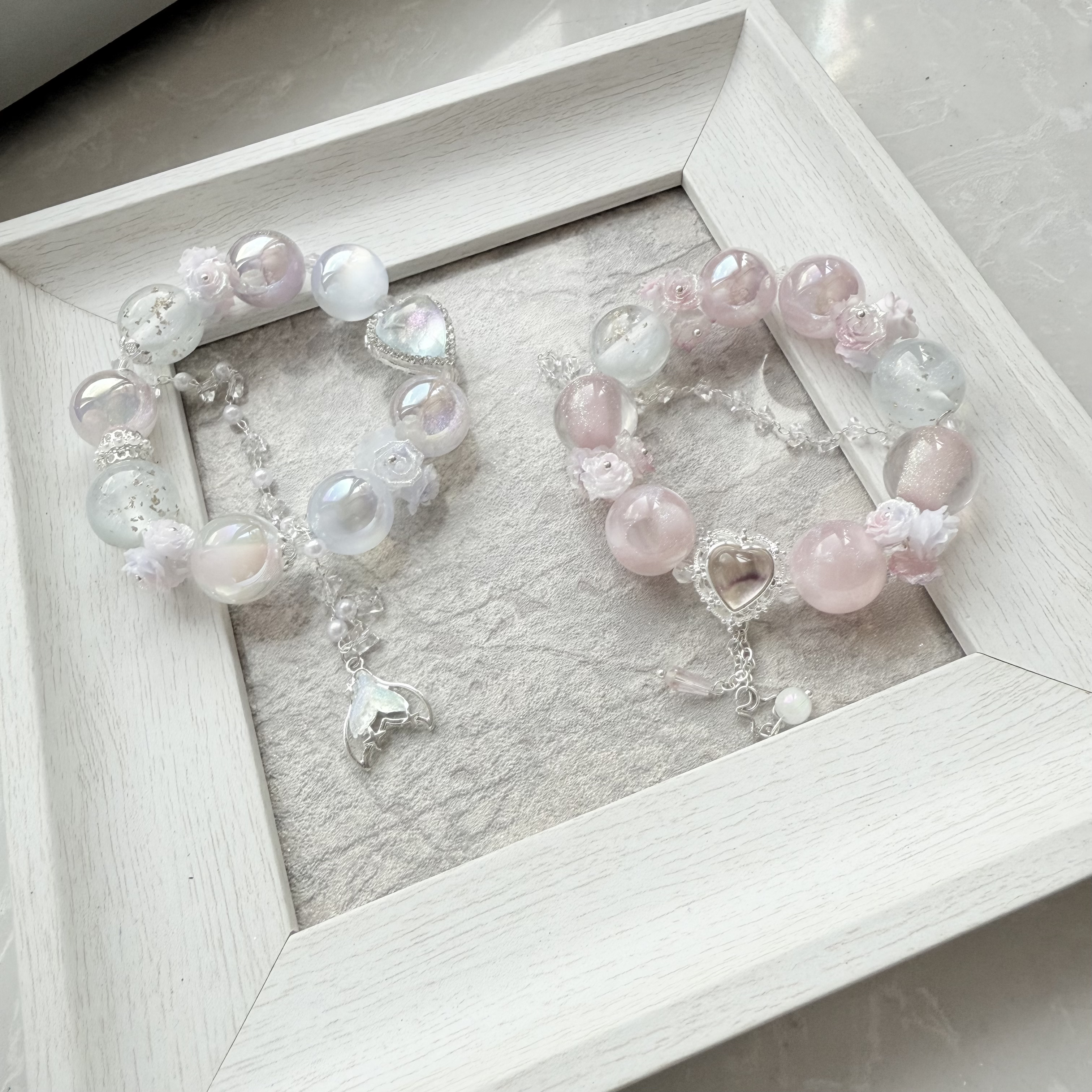 成品琉璃手链diy串珠~！！！