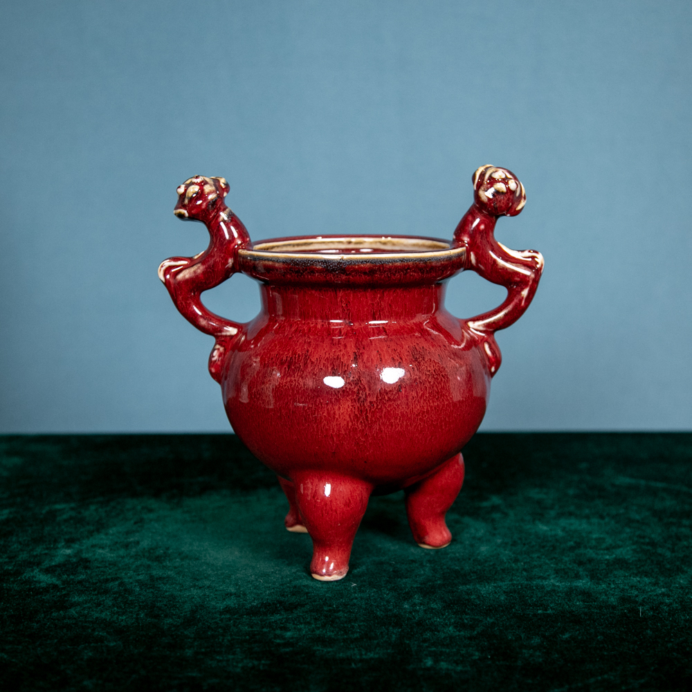 钧红三足炉JC-1121