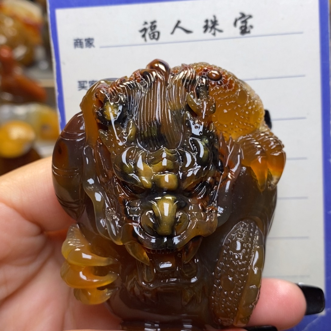 榛***叔玛瑙/玉髓未镶嵌把件