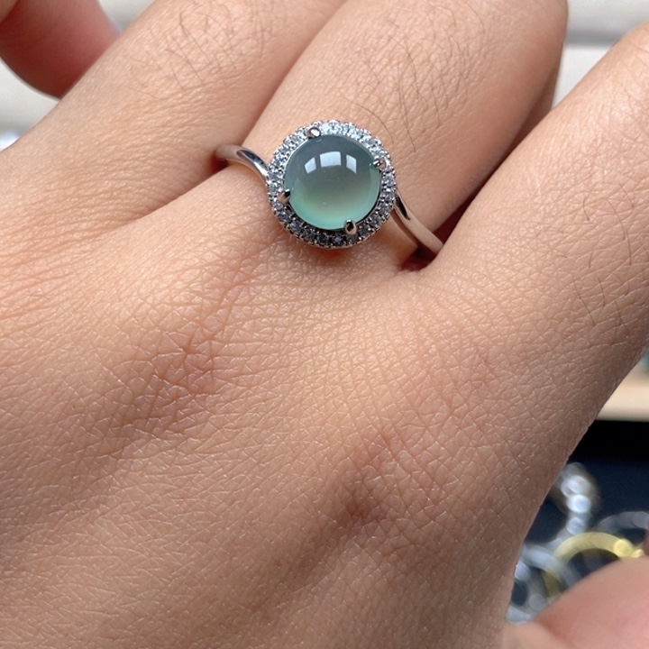 秋***水翡翠未镶嵌戒指戒指