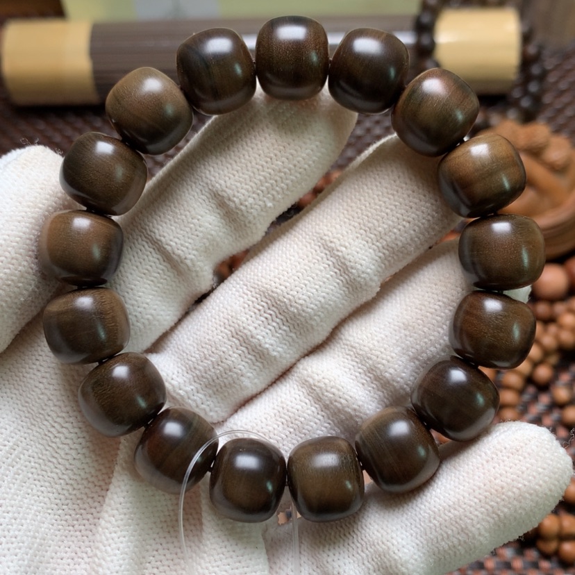 【闪购商品】檀香木手串/手链南*南12*13阴沉沉水微瑕处理价