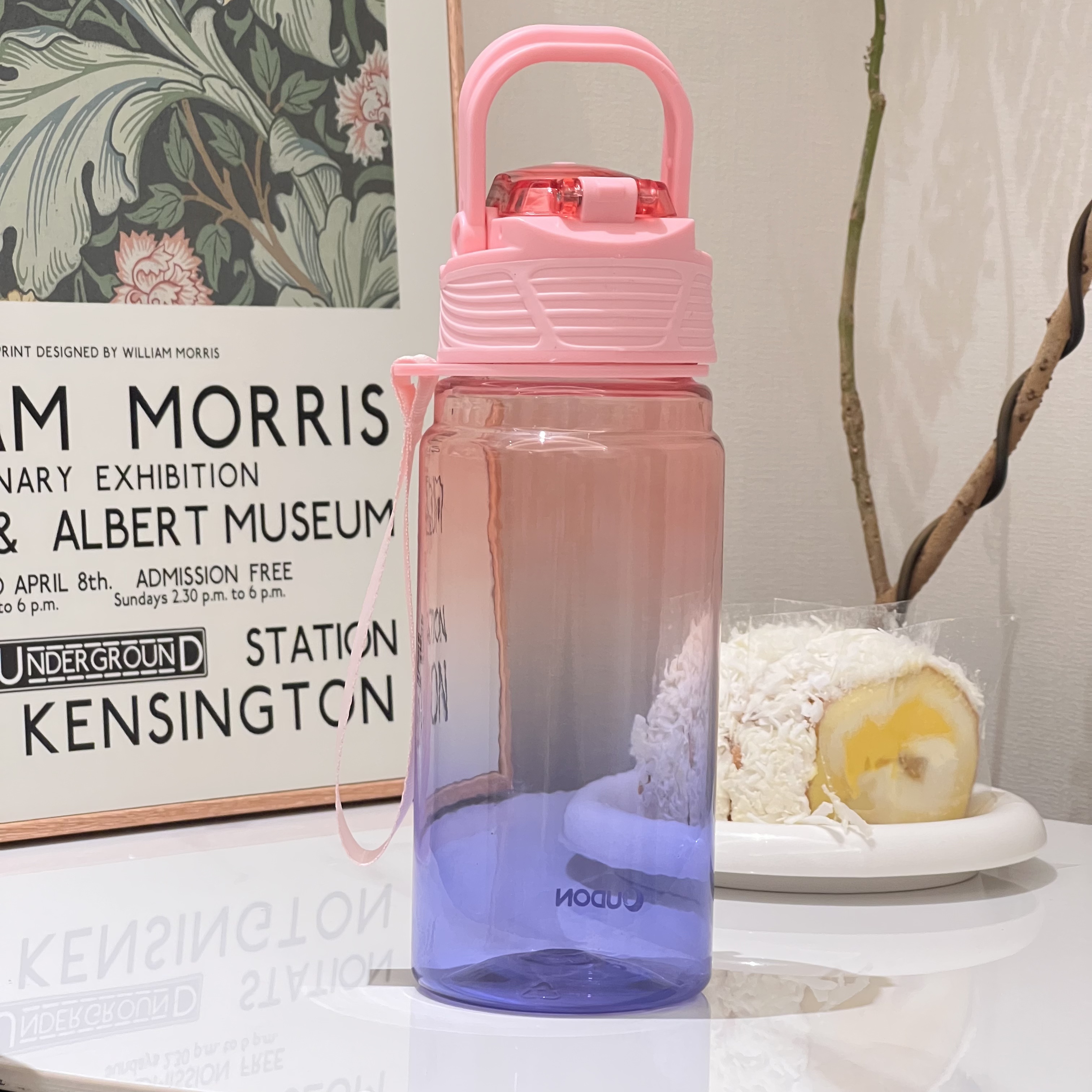 （今日福利）coulorful马卡龙色户外学生水杯运动杯透明便携防摔