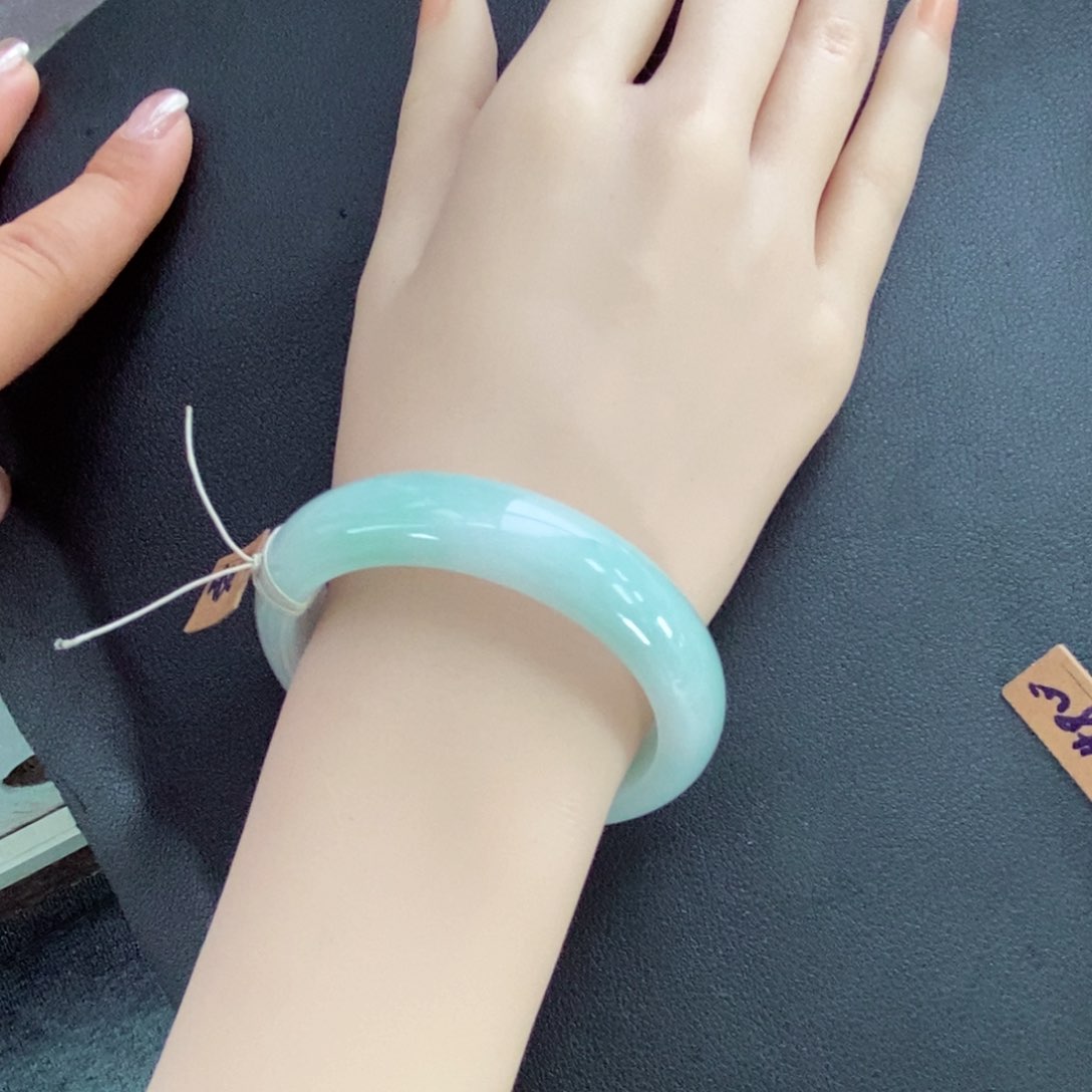 未镶嵌手镯翡翠xk53.5翡翠a货手镯