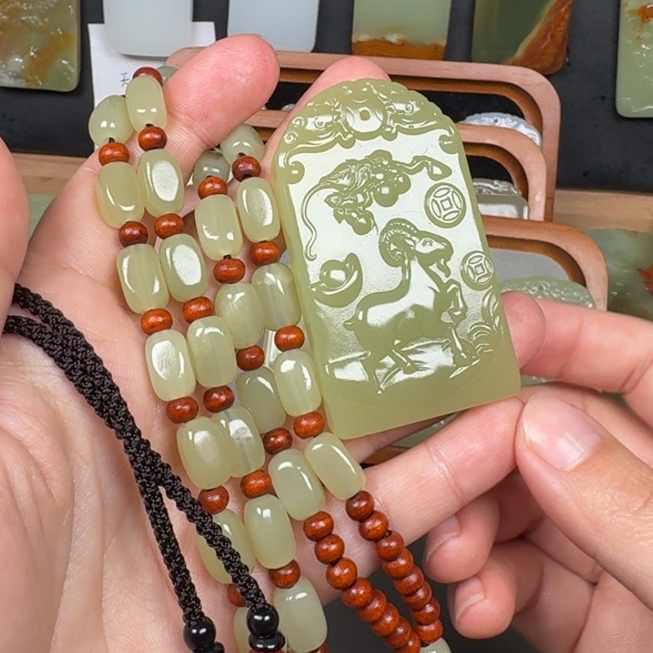 石材一物一拍生肖羊