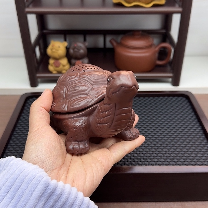 茶案紫泥乌龟茶漏