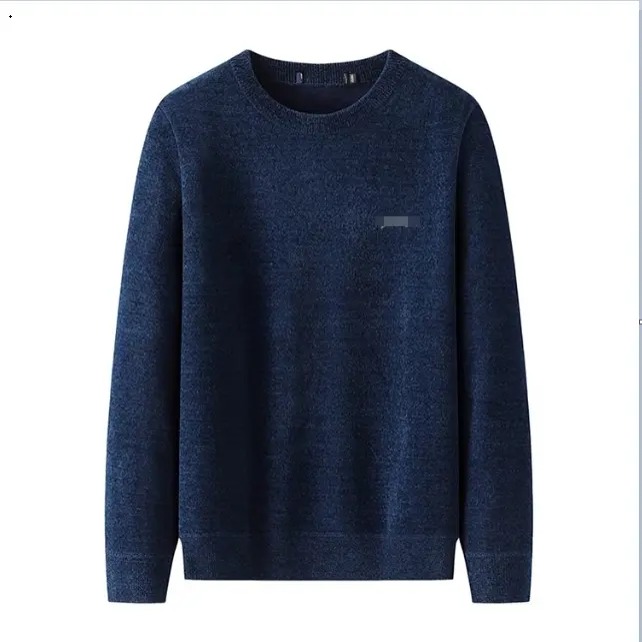 男装秋冬男士圆领字母刺绣针织衫男毛衣保暖