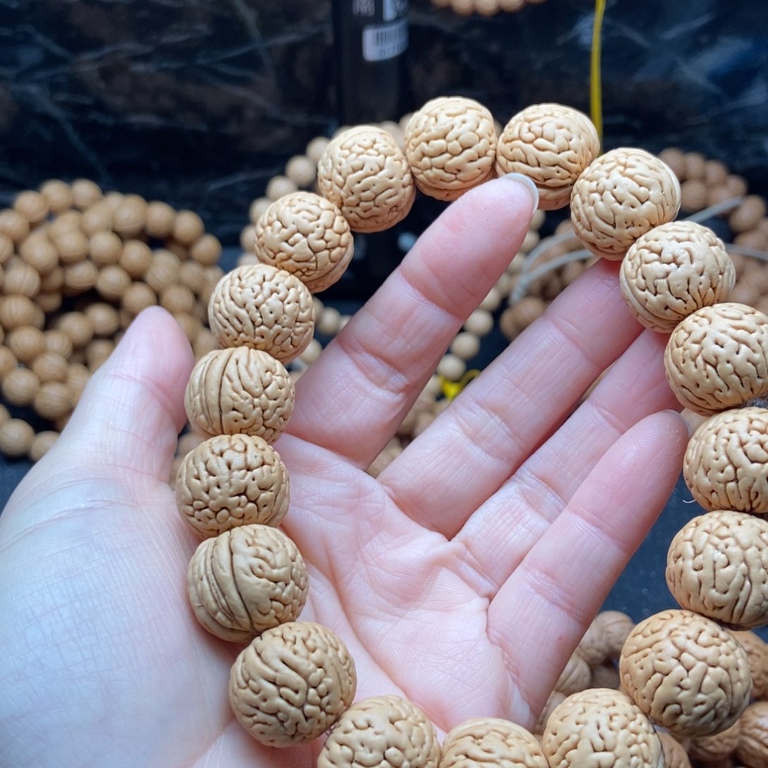 桃核手串盘锦肌肉纹17➕原皮原色