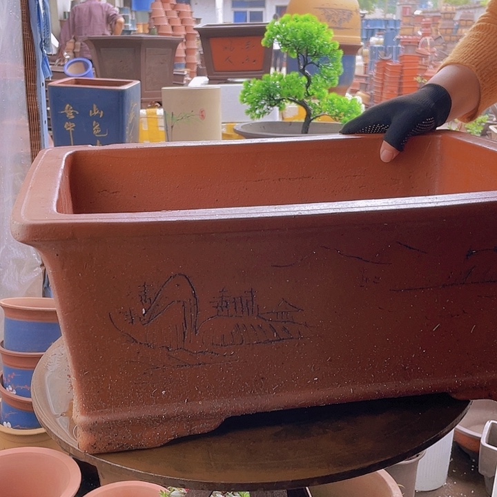 宜兴紫砂新品红马槽50