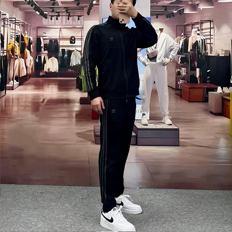 [刺绣]秋冬加厚款套装2025新款95棉运动套装男女同款qdaibos