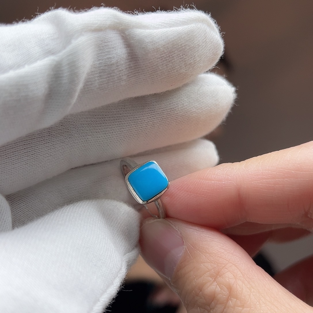 绿松石珠宝奇石银S925镶嵌