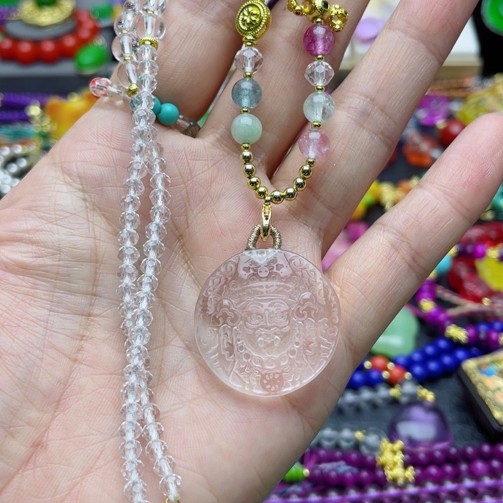 树脂制品17号白色项链