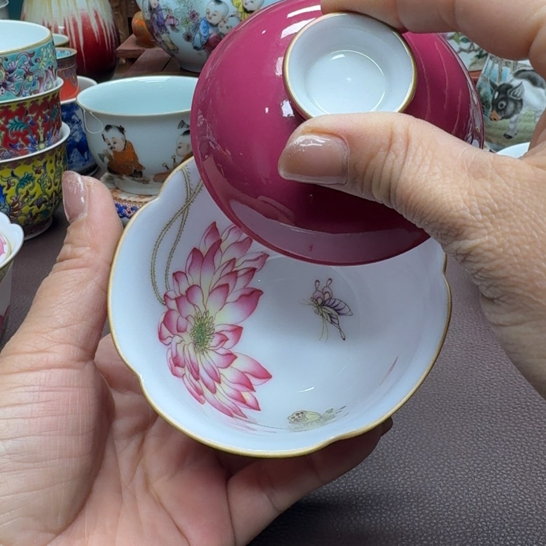 瓷片景德镇仿古手工制作精品展示