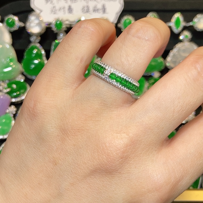 【闪购商品】翡翠戒指未镶嵌天然翡翠