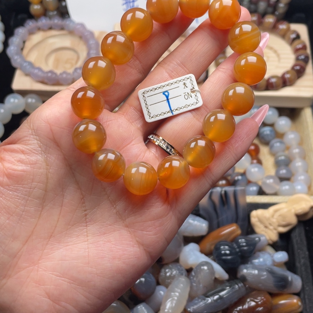 玛瑙/玉髓未镶嵌手链