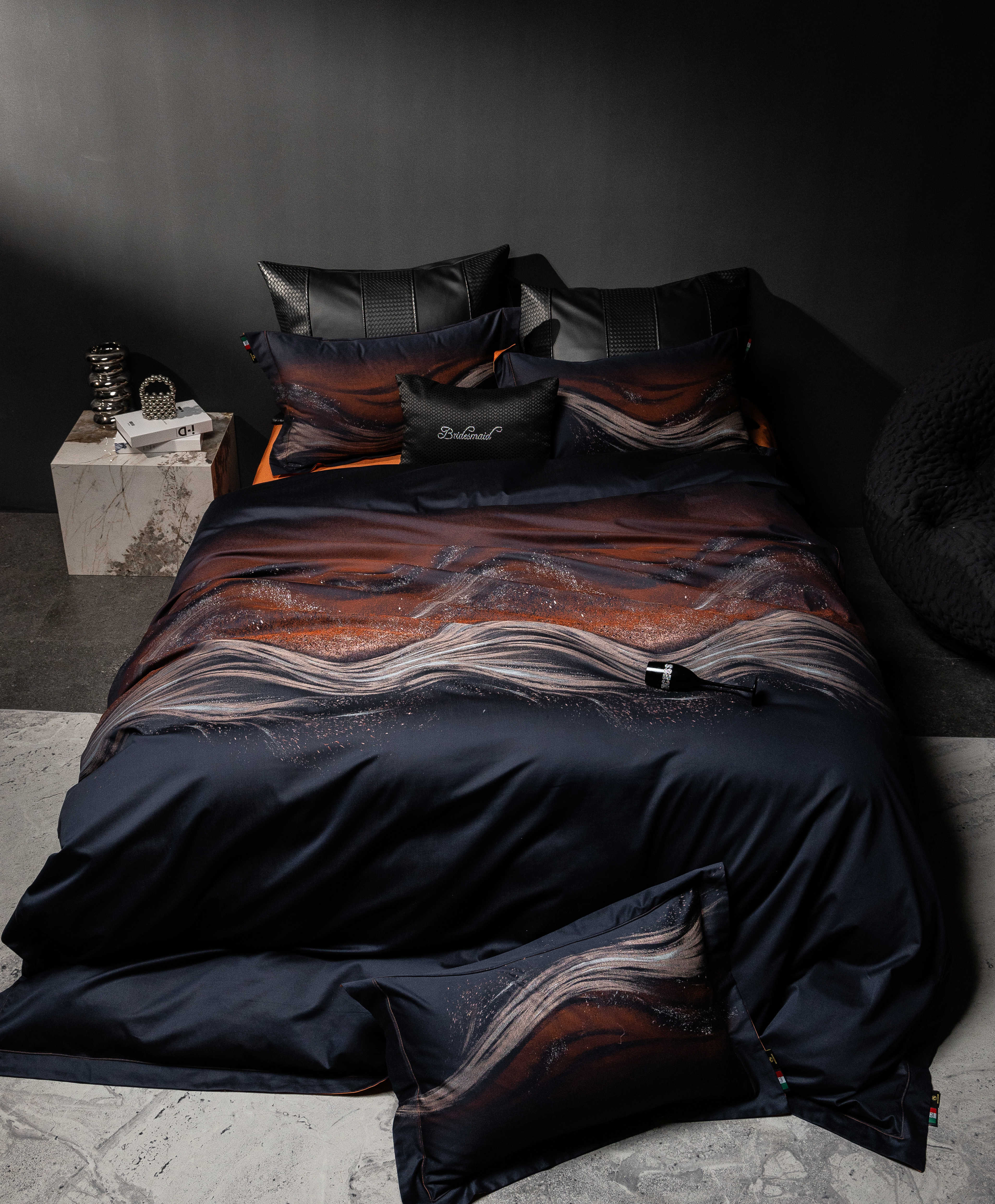 【浩瀚星河】100（50s*2）长绒棉色织提花复古轻奢高端套件