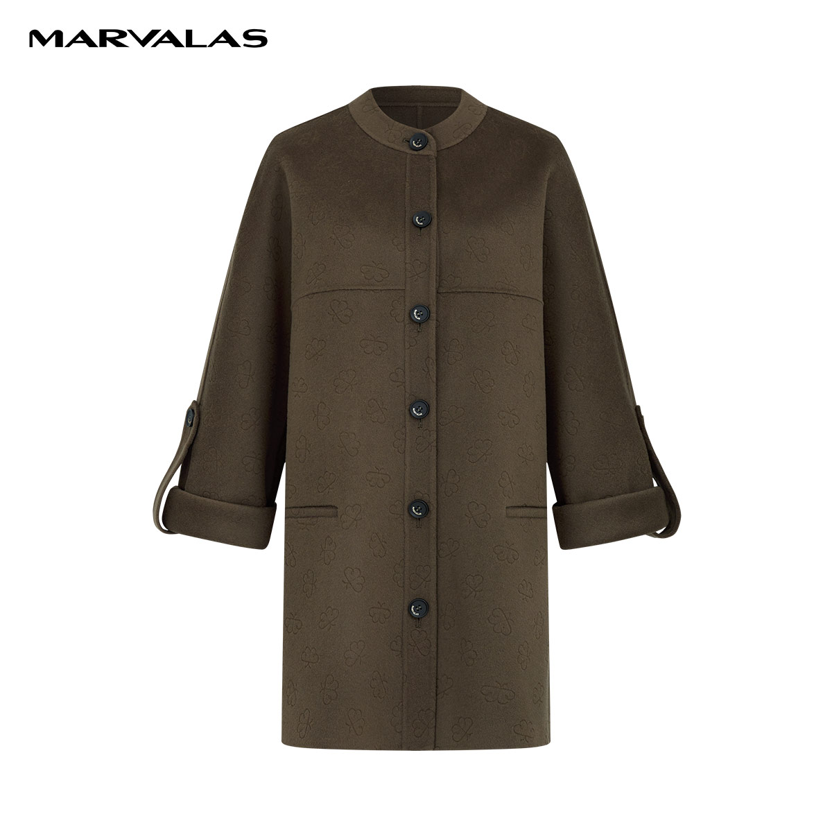 【小春子】全羊毛毛呢外套2023冬复古双面呢大女M426307398