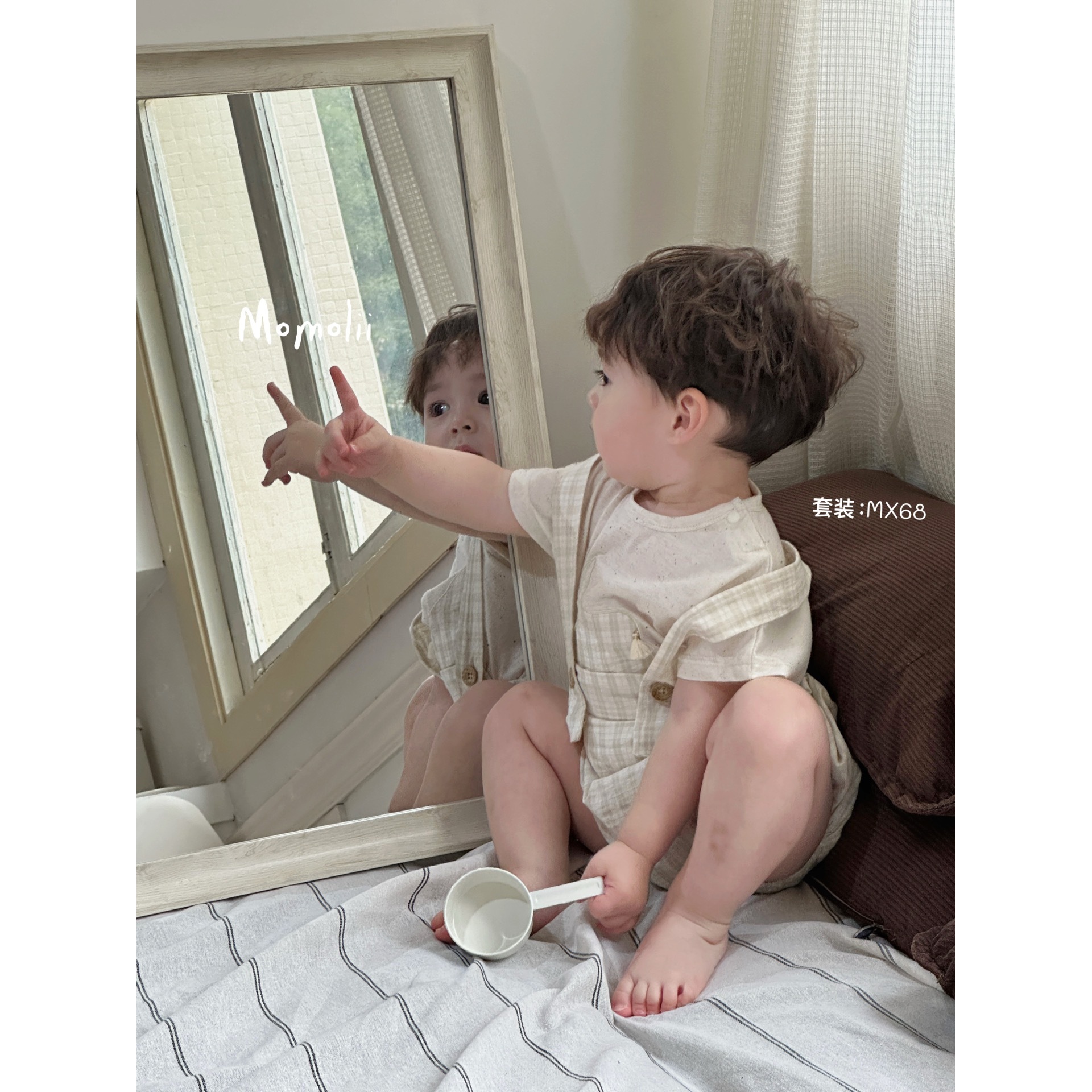 【NO退NO换】欢宝-茉茉哩-2025夏-编码0199-MX68-韩版幼小童套装