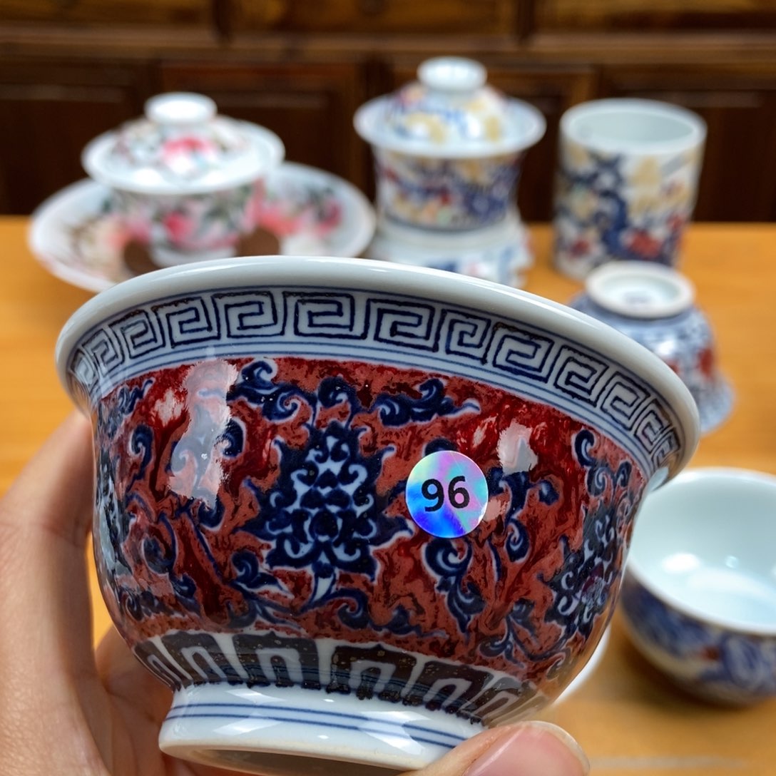 手绘现代茶具非古董