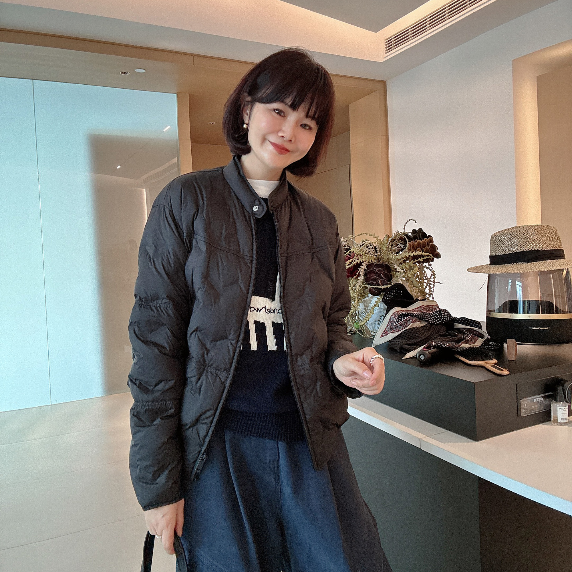 小个子休闲短款韩系时尚立领轻薄显瘦长袖保暖羽绒服外套